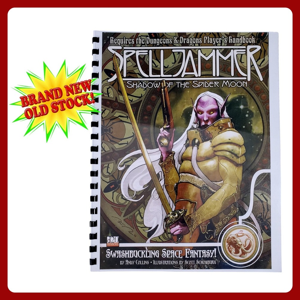 Wizards of the Coast Spelljammer Shadow of the Spider Moon D&D d20 System BN